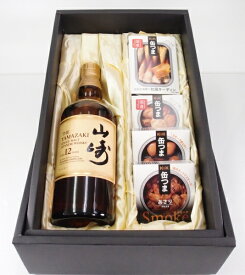 シングルモルト山崎12年　43度　700ml&缶つま【ギフトセット】【のし対応】【箱入り包装代金含む】