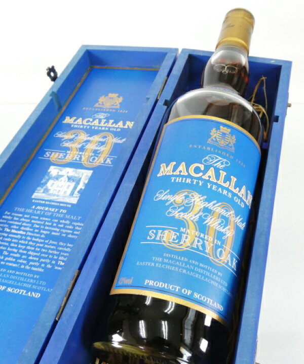楽天市場】ザ・マッカラン 30年700ml45%【ブルーラベル】シェリー 