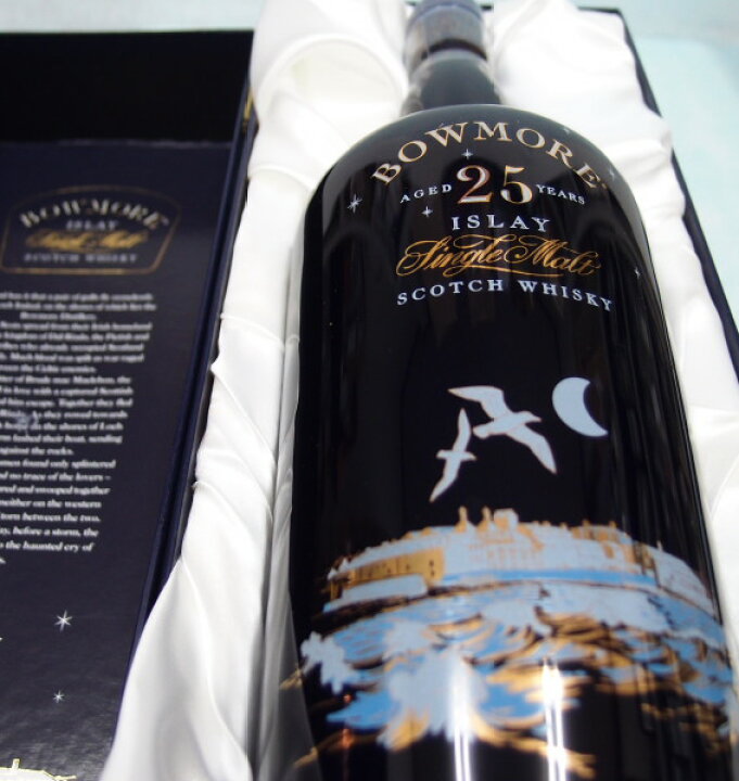 楽天市場】ボウモア 25年 ナイトフライ ISLAY 陶器ボトル43%750ml 