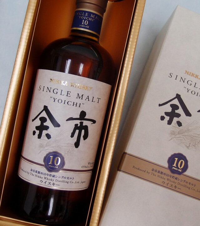 楽天市場】シングルモルト余市10年 45度 700ml【箱付】 : 酒の  