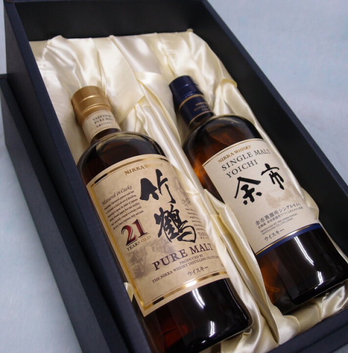 楽天市場】ニッカ竹鶴21年43度700mlシングルモルト余市45度700ml 
