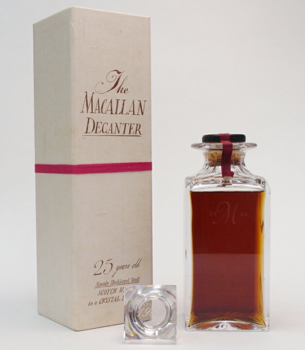 楽天市場】ザ・マッカラン25年クリスタルデキャンタ【1962年】43%750ml  