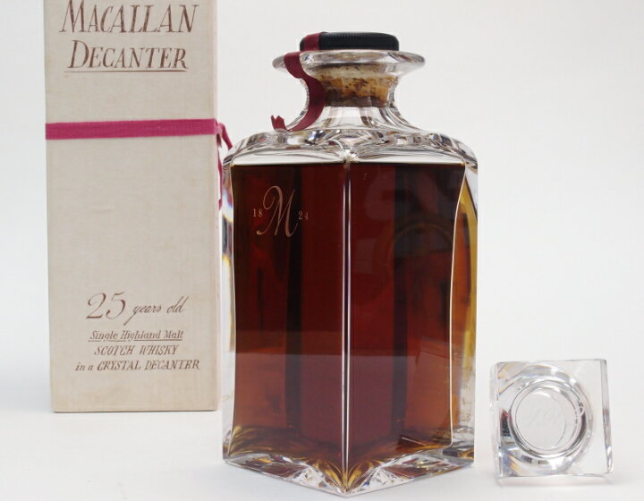 楽天市場】ザ・マッカラン25年クリスタルデキャンタ【1962年】43%750ml 