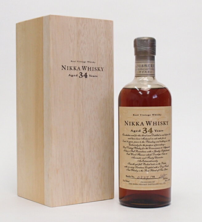 楽天市場】ザ・ニッカウヰスキー34年43度750ml【1000本限定製造】The  