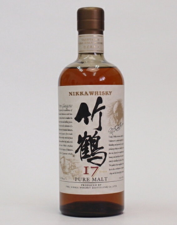 楽天市場】ニッカ 竹鶴17年ピュアモルト【旧ラベル】43度 700ml  