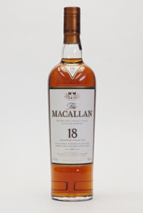 楽天市場】ザ・マッカラン 18年43度700ml【2017リリース】【箱無し 