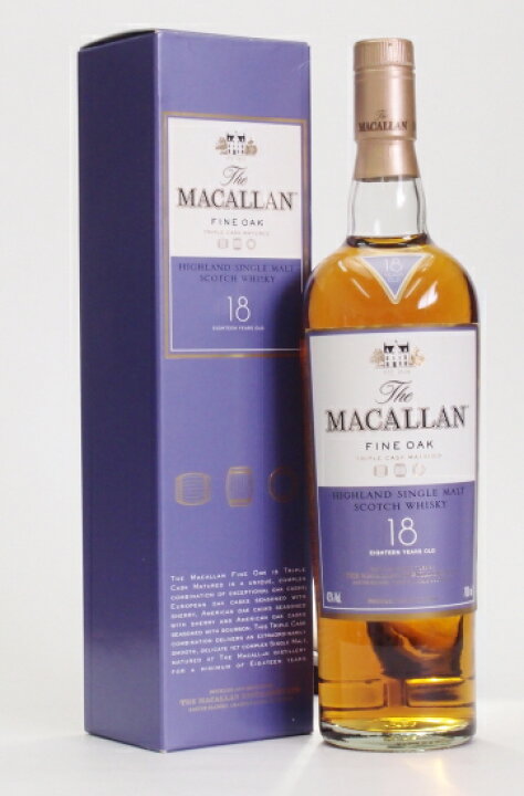 楽天市場】ザ・マッカラン18年ファインオーク43度700ml The MACALLAN  