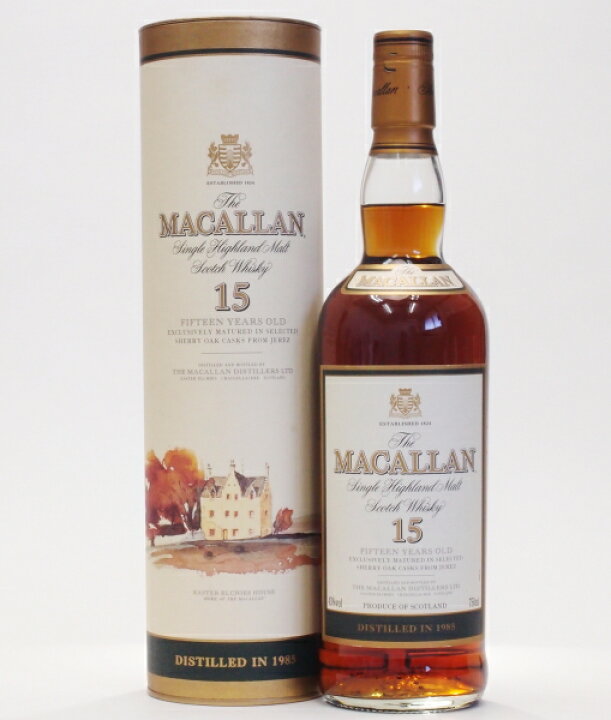 楽天市場】マッカラン15年1985 旧ボトル43%750ml【クレジット決済 