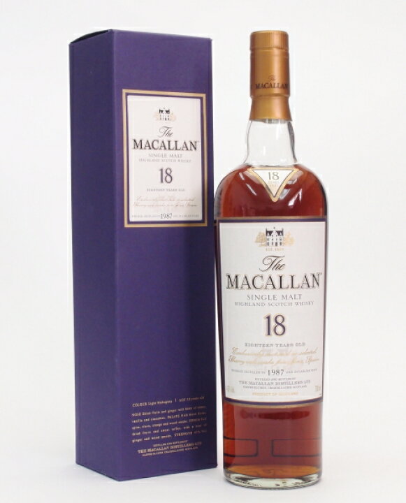 楽天市場】ザ・マッカラン 18年43度700ml【1987】【並行品】The  