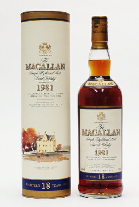 楽天市場】ザ・マッカラン18年シェリーカスク【1981】43%750ml 