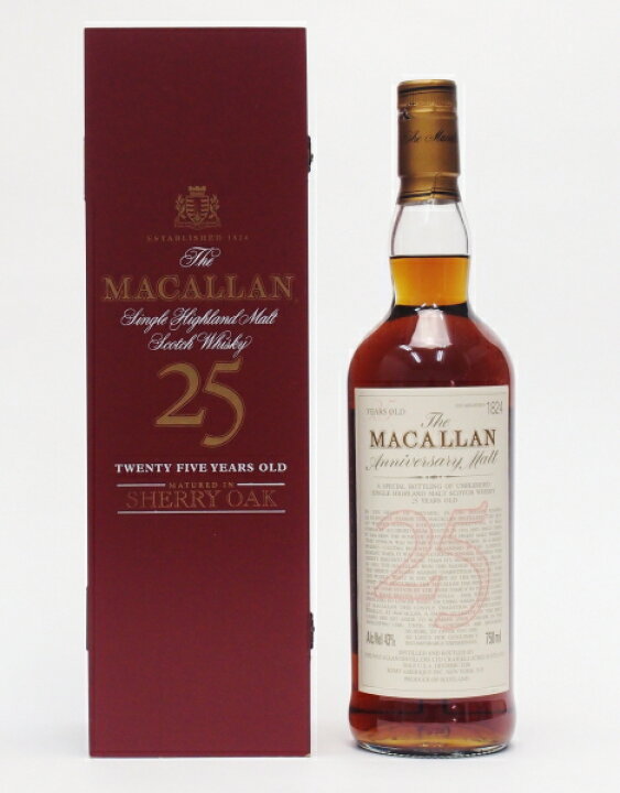 楽天市場】ザ・マッカラン 25年 アニバーサリー43%700ml【赤箱】The  