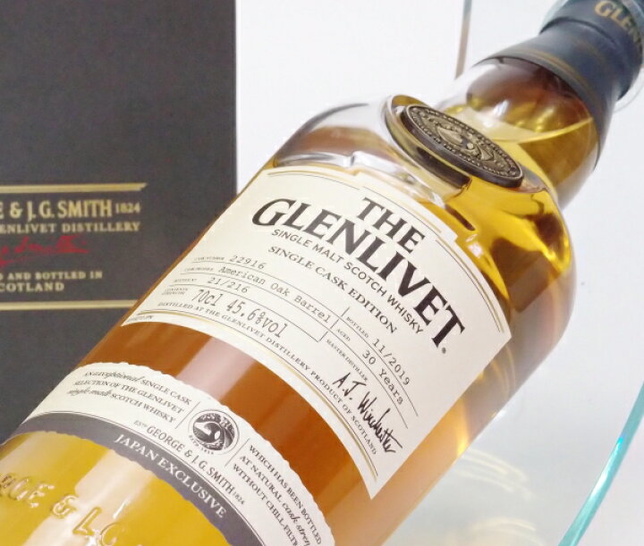 楽天市場】ザ グレンリベット シングルカスク 30年 45.6%700ml ＃22916 