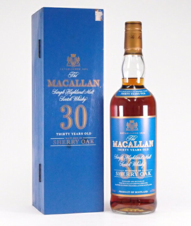 楽天市場】ザ・マッカラン 30年700ml43度【ブルーラベル】シェリー  