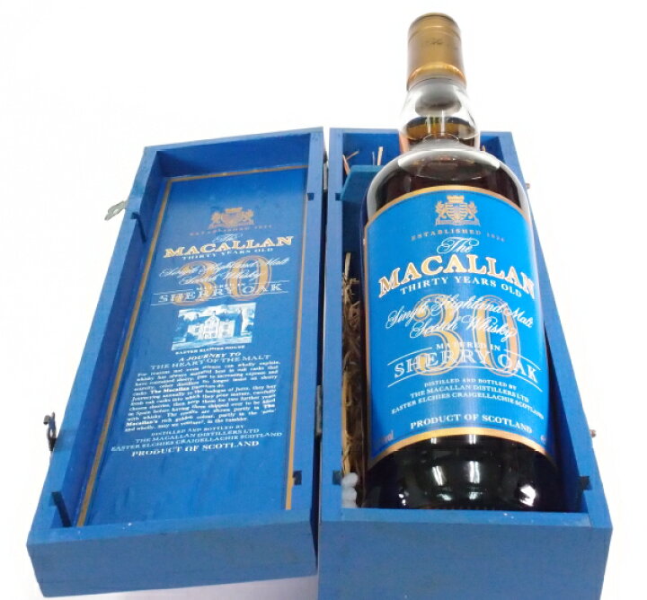 楽天市場】ザ・マッカラン 30年700ml43度【ブルーラベル】シェリー 