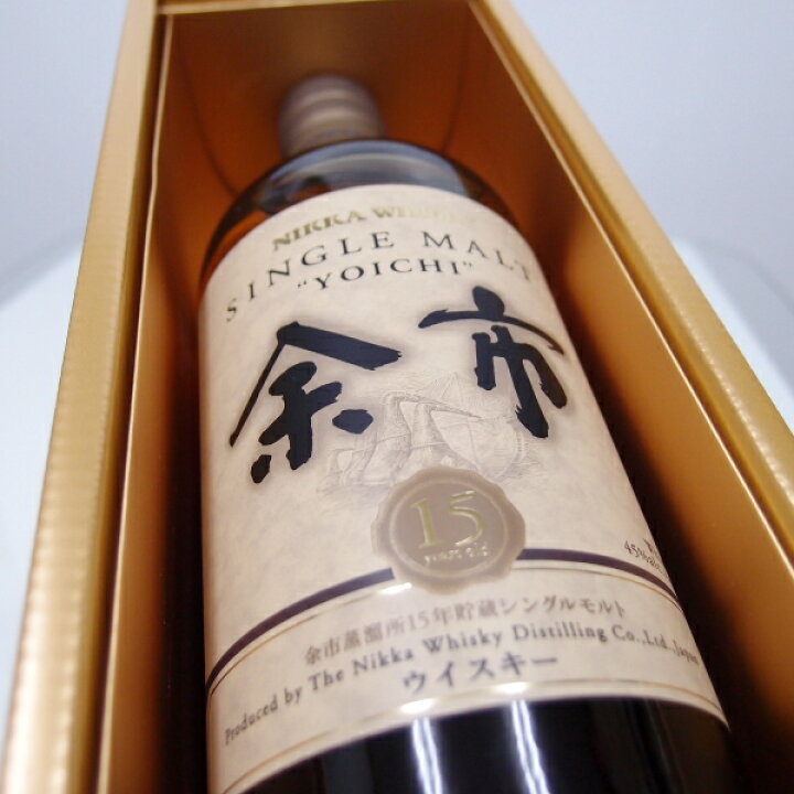 楽天市場】シングルモルト余市15年 45度700ml【箱付