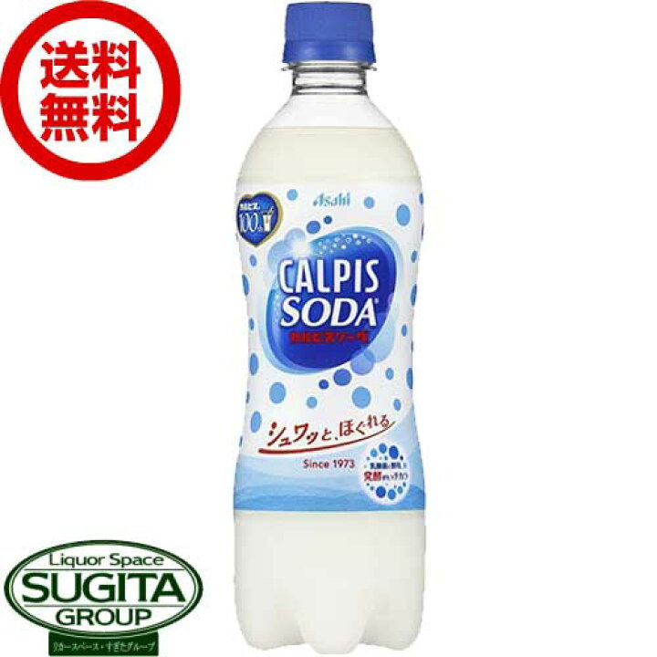 カルピスソーダ 500mlペット 24本 1ケース 送料無料 一部地域除く SALE カルピスソーダ 500mlペット 24本 1ケース 送料無料 一部地域除く SALE