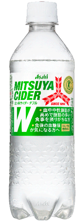楽天市場】アサヒ飲料 三ツ矢サイダーW 【485ml×24本(1ケース