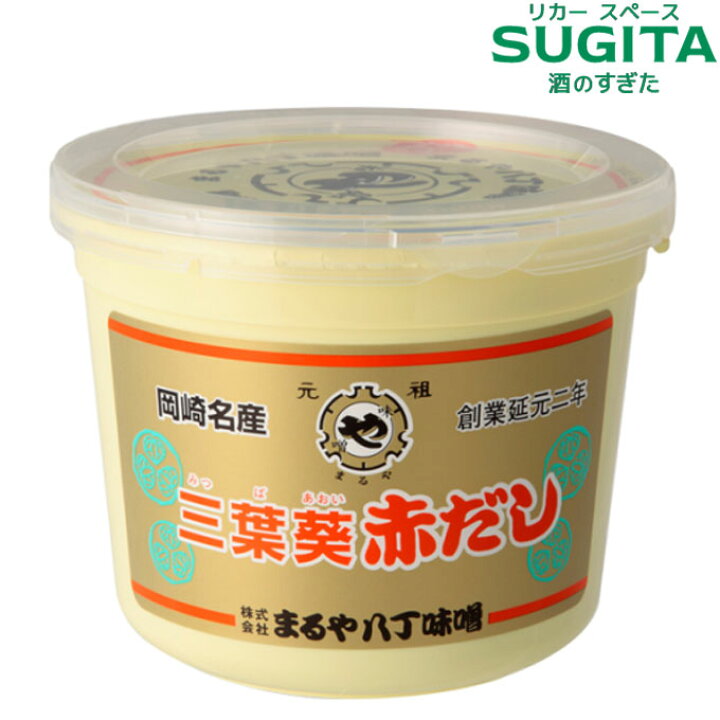 楽天市場】【送料無料】まるや八丁味噌 三葉葵 赤だし 【900g×6(1 