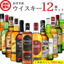 (在庫限り) おすすめウイスキー 飲み比べ セット 【700ml×12本】 ウイスキー スコッチ バーボン ハイボール 洋酒 デイリー ウイスキー セット 送料無料