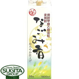 福徳長 なごみ香 かろやか仕上げ 焼酎甲類乙類混和 麦焼酎 25度 1800ml(1.8L) パック オエノン PB