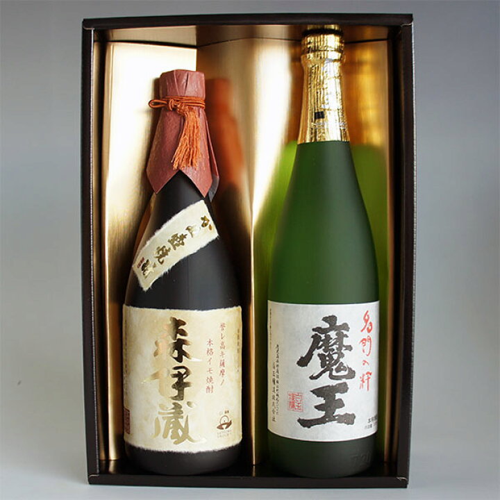 楽天市場】森伊蔵 金ラベル 720mlと魔王 720ml 感謝のギフト箱 金蓋 