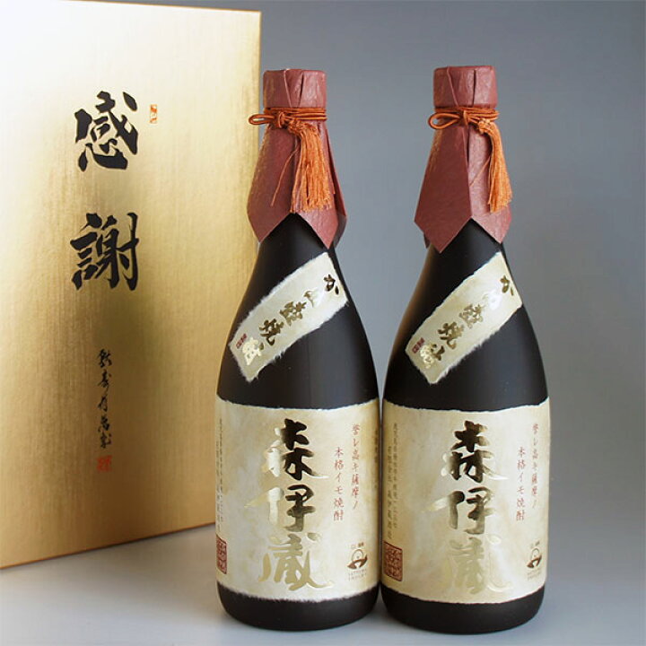 楽天市場】森伊蔵 金ラベル 720ml 2本 感謝のギフト箱 金蓋紙箱入 2本 