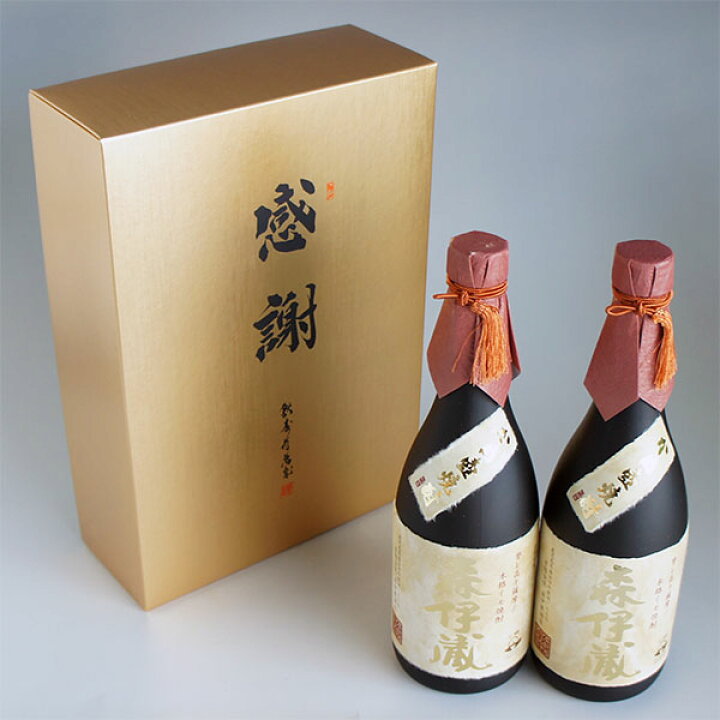 楽天市場】森伊蔵 金ラベル 720ml 2本 感謝のギフト箱 金蓋紙箱入 2本 