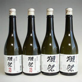 獺祭 日本酒 焼酎 飲み比べセット 純米大吟醸 45 2本 酒粕焼酎 2本 計4本 ギフト包装不可
