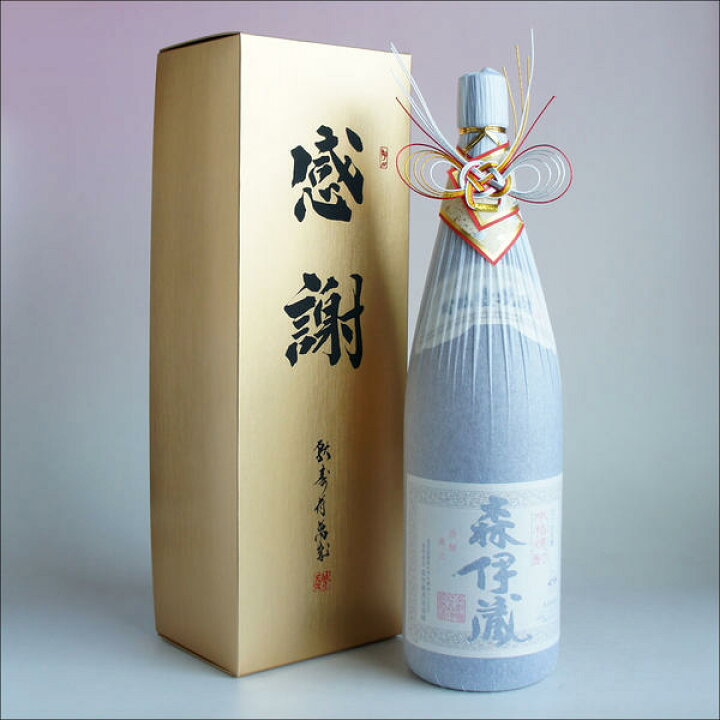 楽天市場】森伊蔵 おめかし 感謝のギフト箱 金蓋紙箱入り 1800ml 1本組 