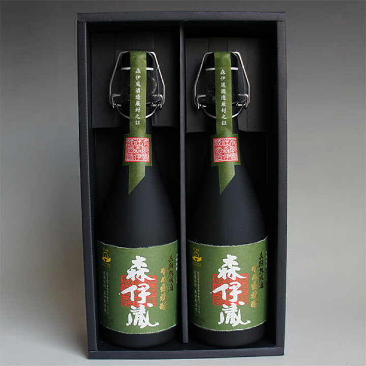 楽天市場】森伊蔵 極上 長期熟成 720ml 2本 感謝のギフト箱 濃紺紙箱入 