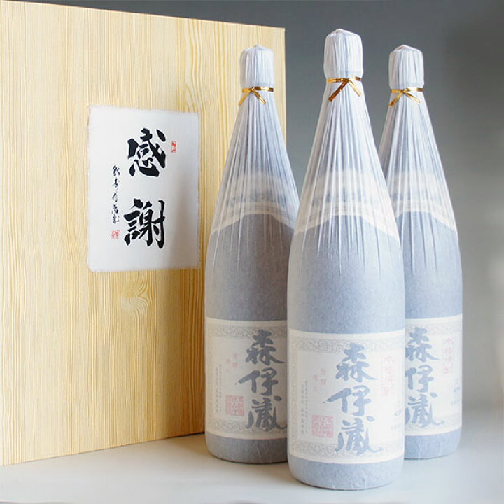 楽天市場】森伊蔵 1800ml 3本組 感謝のギフト箱 紙箱入 芋焼酎 ギフト  
