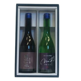 明鏡止水　2本セット　M´2024　&　純米吟醸　720ml　長野県　箱付贈答　ギフト　送料込み　2営業日以内出荷可能「北海道・沖縄・離島へのお届けはお受けできません。ご了承くださいますようお願いします。」