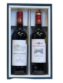フランスボルドー　金賞受賞　辛口赤ワイン　750ml　2本　　箱付贈答　ギフト　送料込み　2営業日以内出荷可能「北海道・沖縄・離島へのお届けはお受けできません。ご了承くださいますようお願いします。」