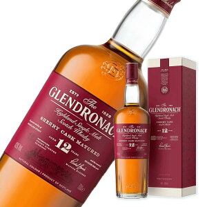 �O�����h���i�b�N 12�N 700ml 43�x �V�F���[�J�X�N �V���O�������g �X�R�b�` �E�C�X�L�[ �n�C�����h GLENDRONACH 12 YEARS 1�{ ���t ���� ���蕨 �M�t�g �v���[���g �L�O�� �a���� ���̓� �����