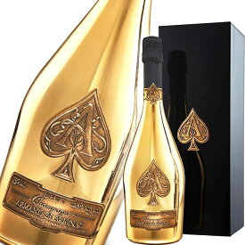 【新品・箱入り】アルマンド ブリニャック ブリュット ゴールド (Armand de Brignac Brut Gold) 750ml 12.5度 | シャンパン 辛口 フランス 高級 スパークリング ワイン シャンパーニュ ギフトボックス ギフト 贈り物 ラグジュアリー プレゼント お祝い 誕生日