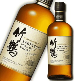 竹鶴 ピュアモルト ウイスキー 700ml 43度 白ラベル (Nikka Taketsuru Pure Malt Whisky) 逆輸入品 【1回のご注文で6本まで】 | ニッカ ウイスキー ウィスキー ピュアモルト たけつる 国産 ジャパニーズ シェリー樽 ギフト 贈り物 誕生日 家飲み 晩酌 プレミアム