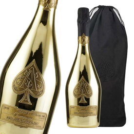 【新品・袋入り】アルマンド ブリニャック ブリュット ゴールド (Armand de Brignac Brut Gold) 750ml 12.5度 | シャンパン 辛口 フランス 高級 スパークリング ワイン シャンパーニュ ギフトボックス ギフト 贈り物 ラグジュアリー プレゼント お祝い 誕生日