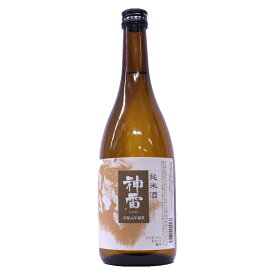清涼感がありクリアーな味わい 神雷純米酒15.5度720ml 　神の宿る国「神石(じんせき)」にあやかり命名　広島県産