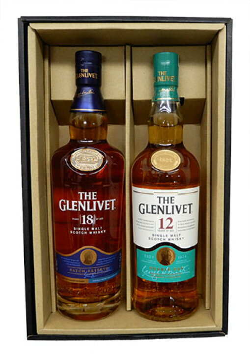 楽天市場】グレンリベット蒸留所 箱入り2本セット グレンリベット18年 THE GLENLIVET 12年グレンリベット2本セット 送料込み