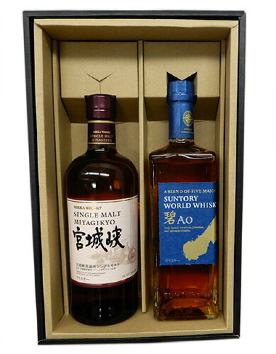 楽天市場】国産ウイスキー飲み比べ2本セット シングルモルト宮城峡 