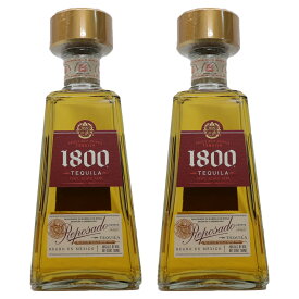 【2本】まろやかでなめらかなアガべの味わい　クエルボ　1800　レポサド　40度750ml×2本　テキーラ