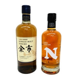 ロックが美味すぎるウイスキー2種 フロンティア48度500ml、余市45度700ml