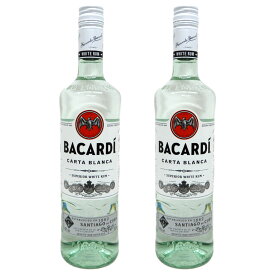 【2本】バカルディ スペリオール (ホワイト) 750ml 40度　世界最大の出荷量を誇るビッグ・ブランド