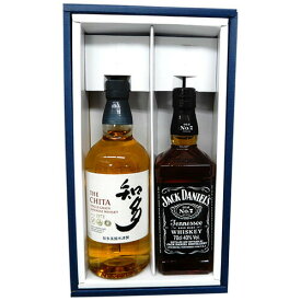 ハイボールが旨い　ウイスキー2本セット　知多、ジャックダニエル ブラック40度700ml　和洋飲み比べ
