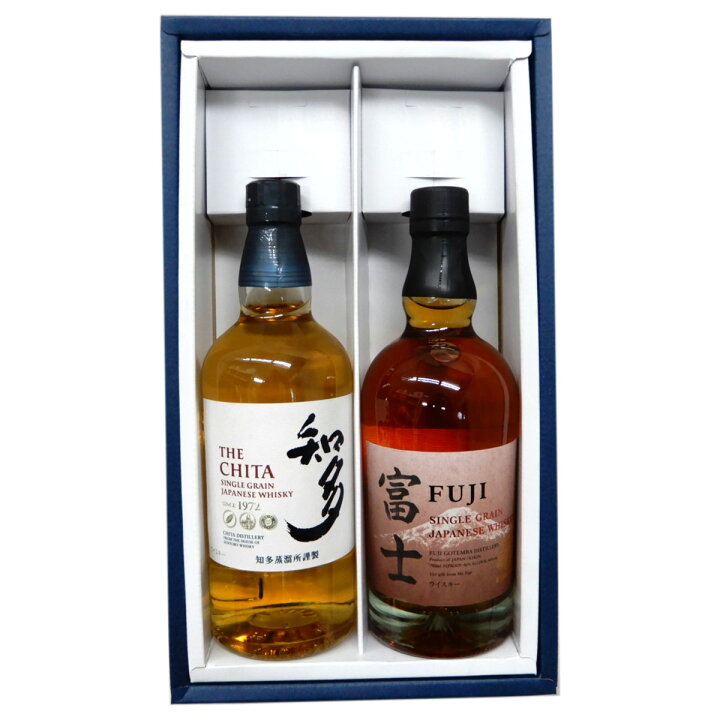 楽天市場】飲み比べグレーンウイスキー2本セット 知多43度700ml、富士 