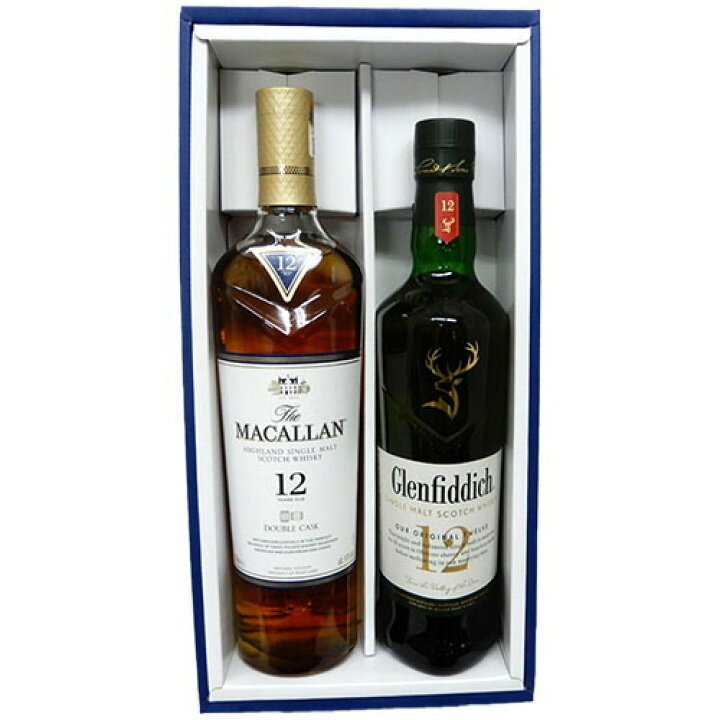 楽天市場】12年飲み比べ2本セット マッカラン12年ダブルカスク40度 