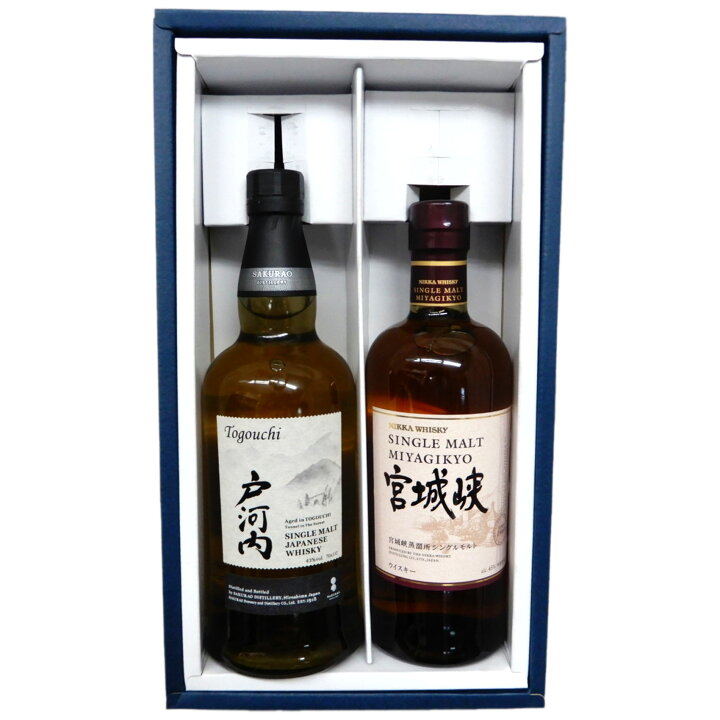 楽天市場】国産ウイスキー2本セット 戸河内シングルモルト43度700ml 