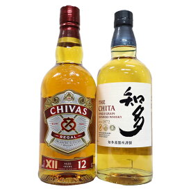 ハイボールに合うウイスキー2本セット　知多43度、シーバスリーガル12年40度700mlギフト可