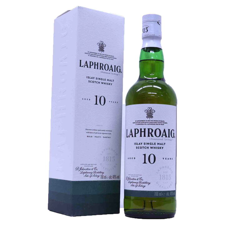 楽天市場】新ラフロイグ10年 40度 700ml [並行品] 新しいパッケージで 