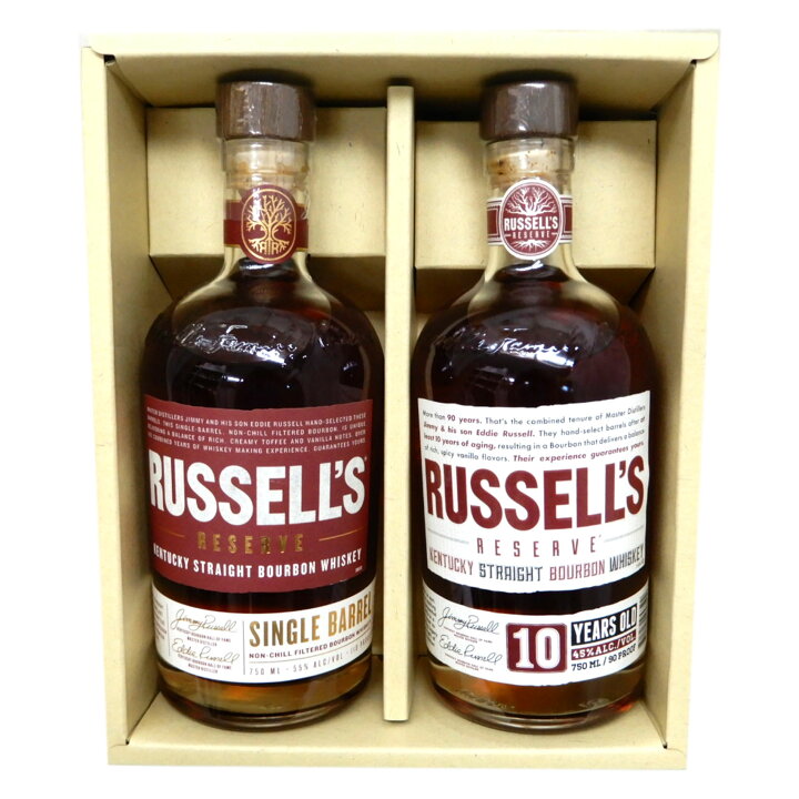 楽天市場】ラッセルズリザーブ2種 シングルバレル55度750ml、10年45度 